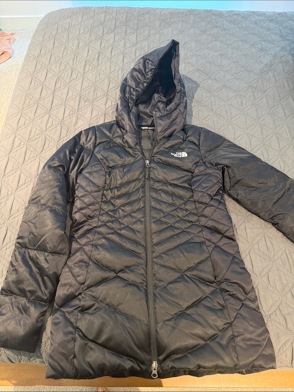 The North Face Women's Black Quilted Hooded Insulated Jacket size XS